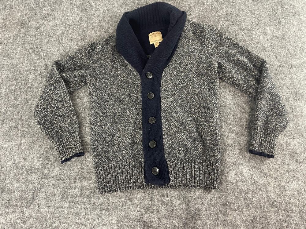 Telluride Clothing Co. Sweater Women Medium Cardigan Gray Blue Wool N316